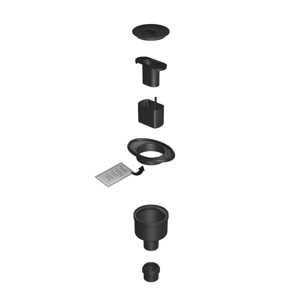 Wedi Fundo Goot afvoer DN-50 verticaal